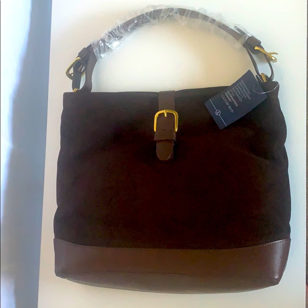 Lands’ End brown tote
